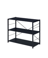 Tesadea Black Finish Bookshelf