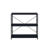 Tesadea Black Finish Bookshelf