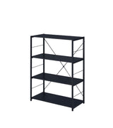 Tesadea Black Finish Bookshelf