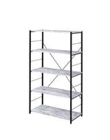 Tesadea Antique White & Black Finish Bookshelf