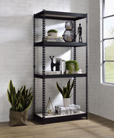 Decmus Natural & Black Finish Bookshelf