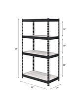 Decmus Natural & Black Finish Bookshelf