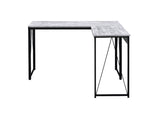 Zetri Antique White & Black Finish Writing Desk