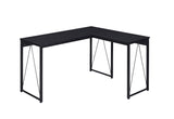 Zetri Black Finish Writing Desk