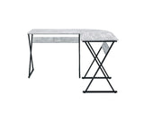 Zafiri Antique White & Black Finish Writing Desk