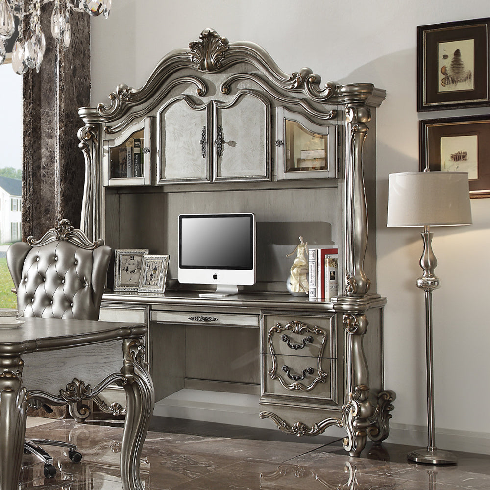 Versailles Antique Platinum Finish Desk