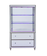 Persis Mirrored W/Led Finish Bookshelf