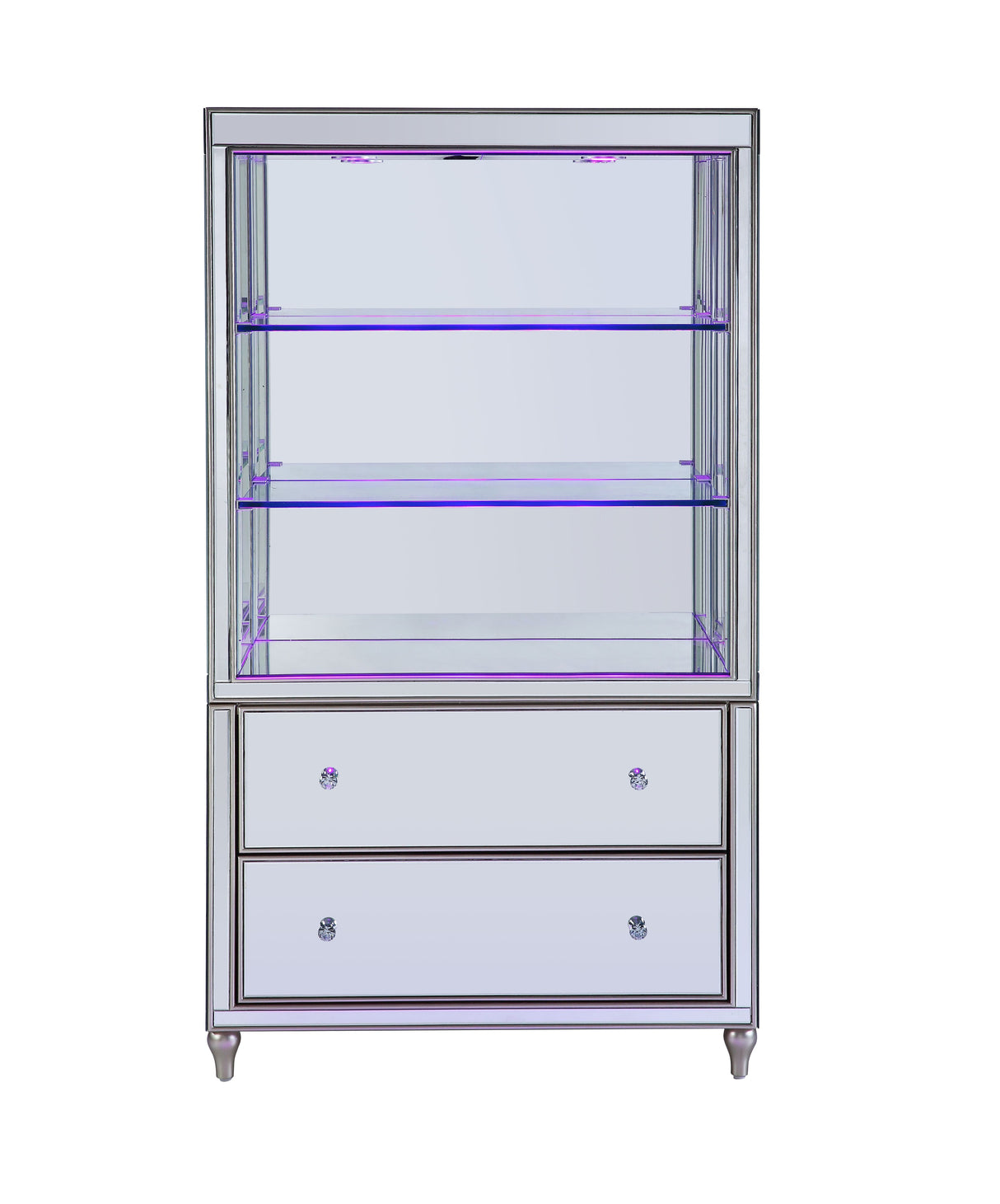 Persis Mirrored W/Led Finish Bookshelf