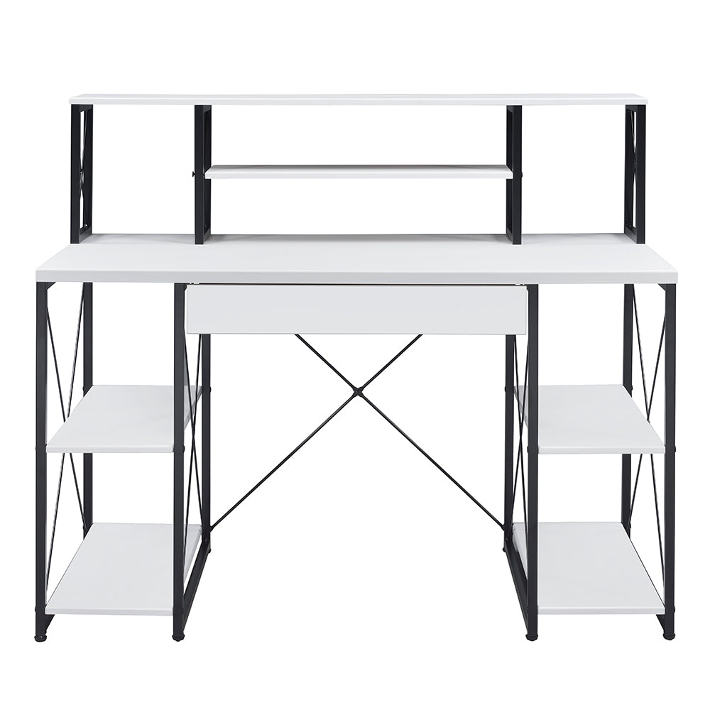 Amiel White & Black Finish Writing Desk