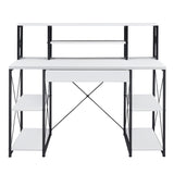 Amiel White & Black Finish Writing Desk