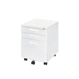 Peden White Finish File Cabinet