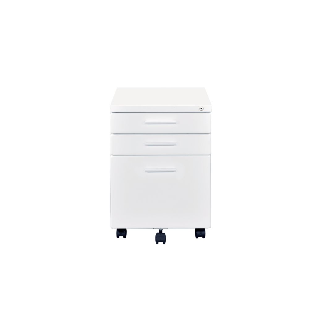 Peden White Finish File Cabinet