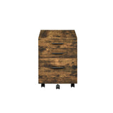 Abner Weathered Oak Finish File Cabinet