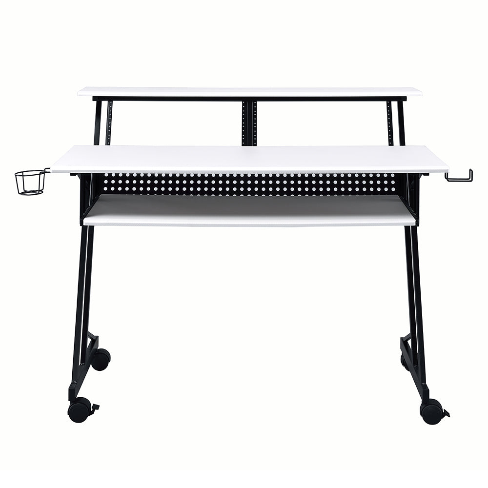 Suitor White & Black Finish Music Desk