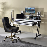 Suitor White & Black Finish Music Desk