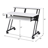 Suitor White & Black Finish Music Desk