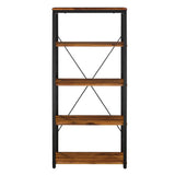 Jurgen Oak & Black Finish Bookshelf