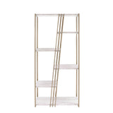 Tanan White & Champagne Finish Bookshelf