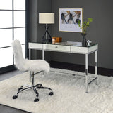 Canine Mirrored And Chrome Finish Writing Desk