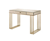 Critter Smoky Mirrored And Champagne Finish Writing Desk