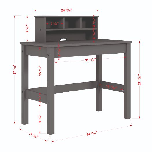 Logan Gray Finish Writing Desk