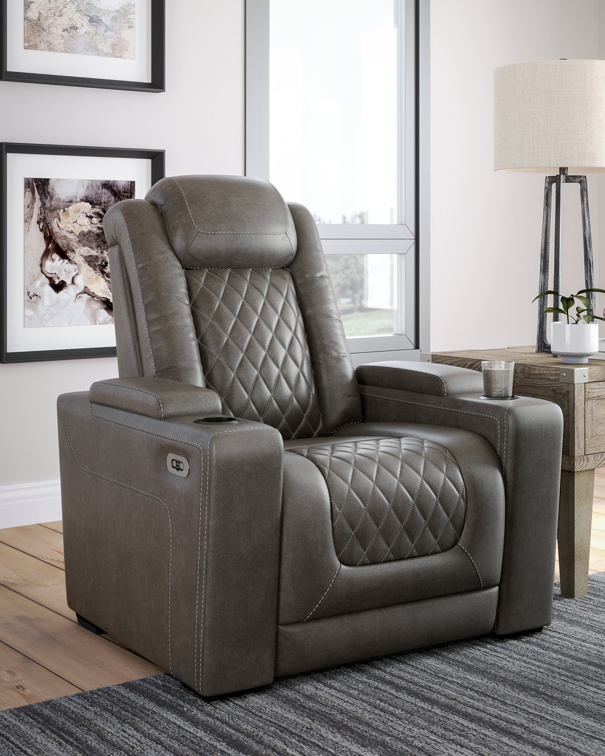 Hyllmont Gray Recliner