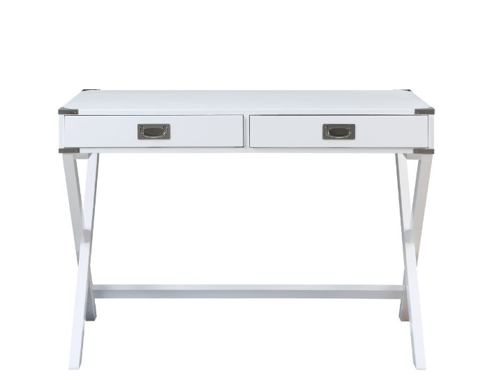 Amenia White Finish Writing Desk