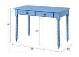 Altmar Blue Finish Writing Desk