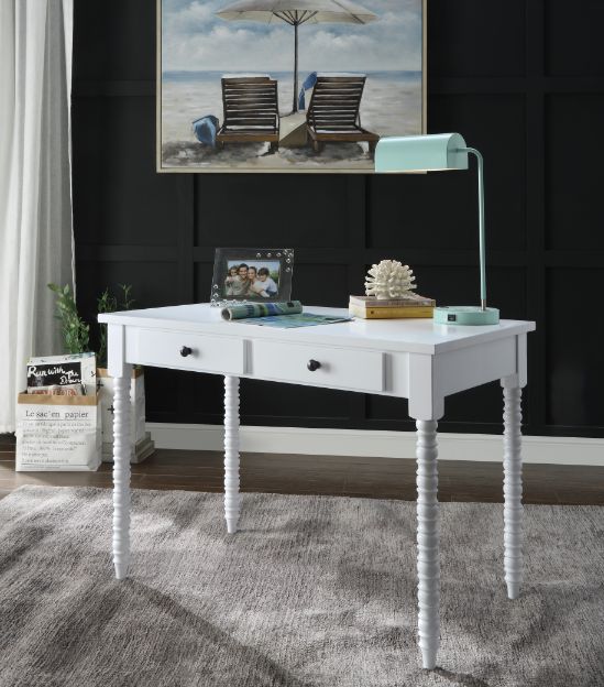 Altmar White Finish Writing Desk