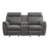 Clifton Double Glider Reclining Love Seat With Center Console