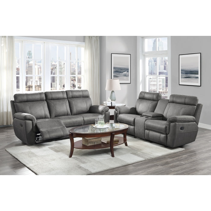 Clifton Double Reclining Sofa With Center Drop-Down Cup Holders