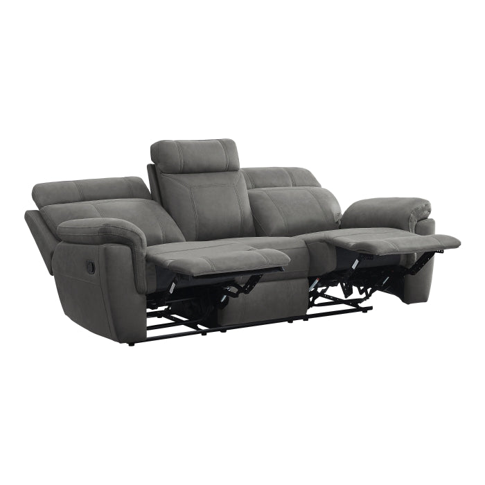 Clifton Double Reclining Sofa With Center Drop-Down Cup Holders