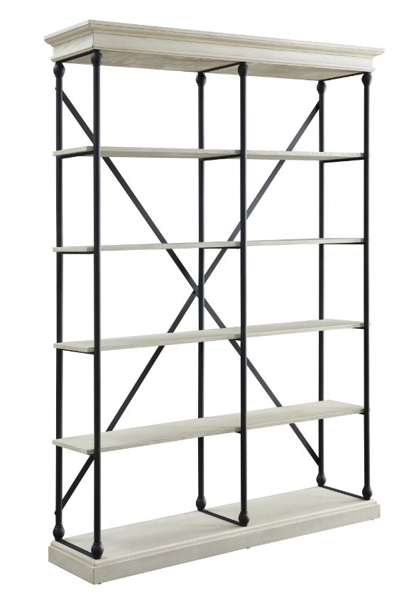 Rukia White & Black Finish Bookshelf