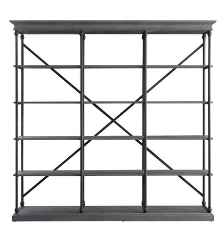 Rukia Gray & Black Finish Bookshelf