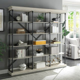 Rukia White & Black Finish Bookshelf