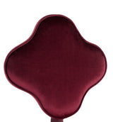 Clover Red Velvet Office Chair