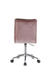 Aestris Pink Velvet Office Chair