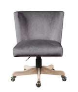 Cliasca Gray Velvet Office Chair