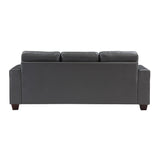 Hinsall Exposed Wood Feet With Dark Brown Sofa