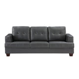 Hinsall Exposed Wood Feet With Dark Brown Sofa