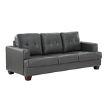 Hinsall Exposed Wood Feet With Dark Brown Sofa