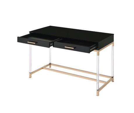 Adiel Black & Gold Finish Desk