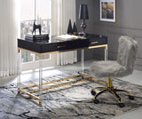 Adiel Black & Gold Finish Desk