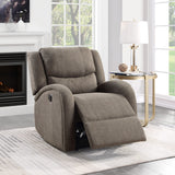 Foxcroft Brown Chenille Power Reclining Chair