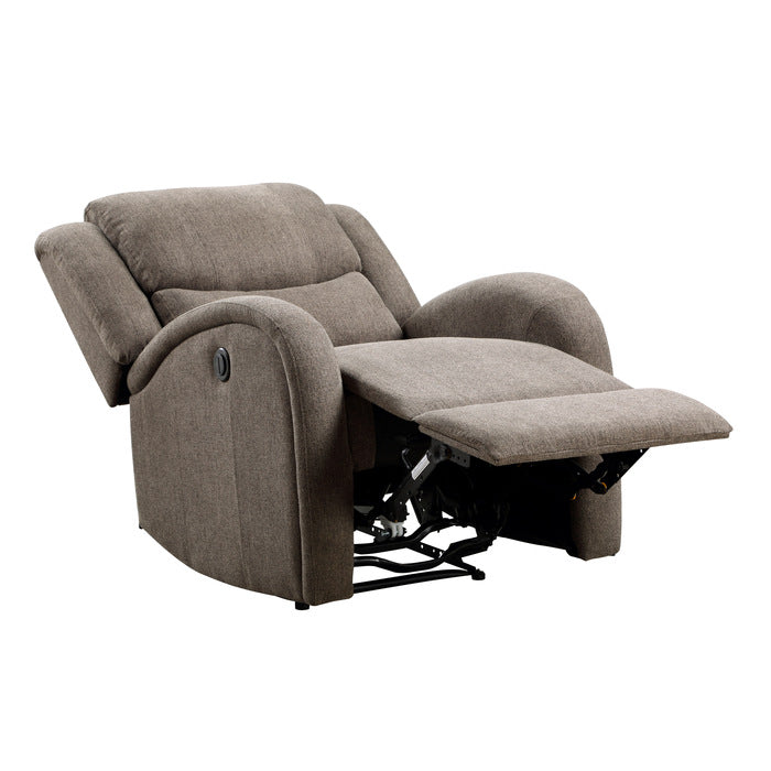 Foxcroft Brown Chenille Power Reclining Chair