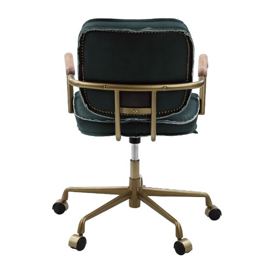 Siecross Emerald Greentop Grain Leather Office Chair