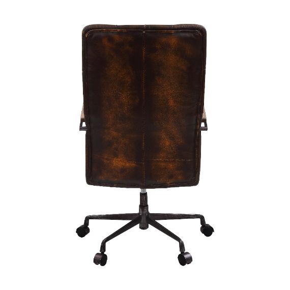 Noknas Brown Top Grain Leather Office Chair