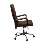 Noknas Brown Top Grain Leather Office Chair