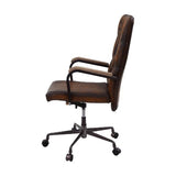 Noknas Brown Top Grain Leather Office Chair