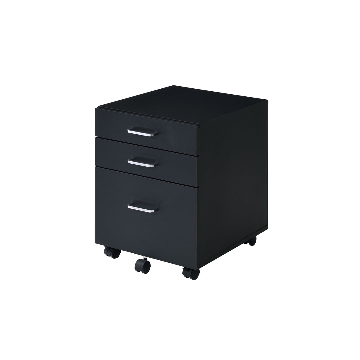 Tennos Black & Chrome Finish Cabinet